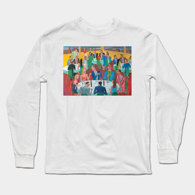 Social meeting 7 Long Sleeve T-Shirt by diegomanuel